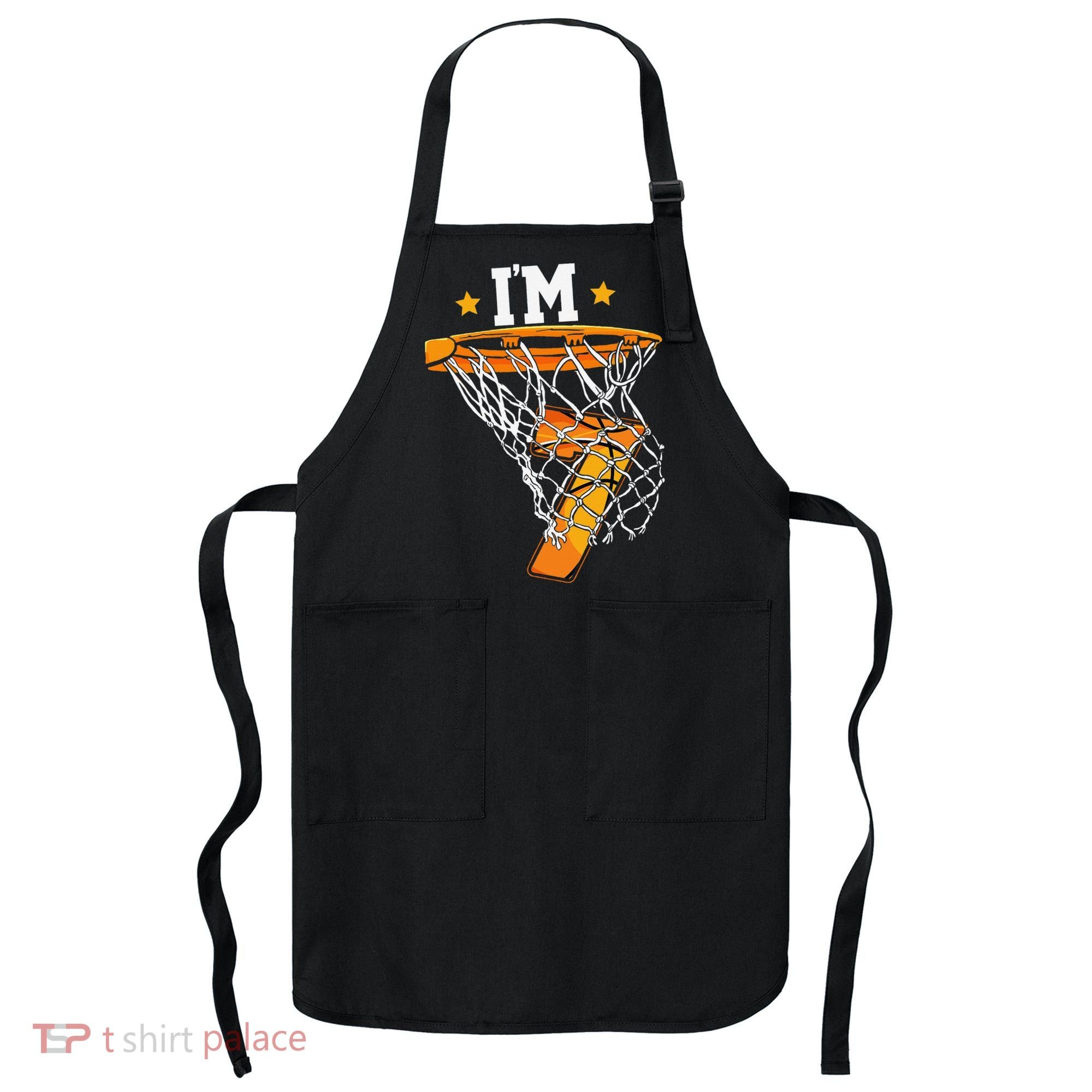 7th Birthday Basketball I'm 7 for 7th Birthday Apron