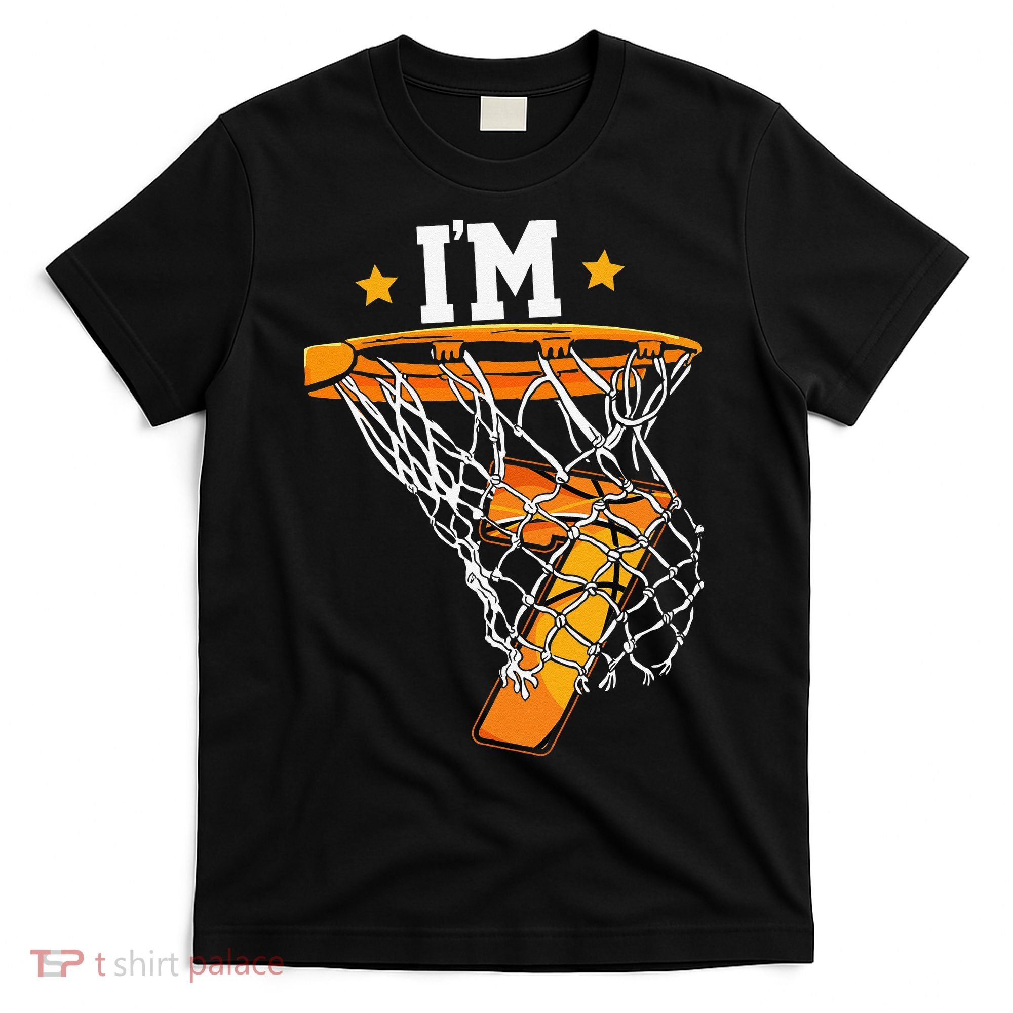 7th Birthday Basketball I'm 7 for 7th Birthday T-Shirt