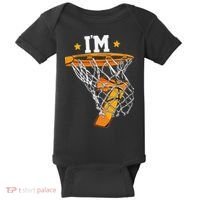 7th Birthday Basketball I'm 7 for 7th Birthday Baby Bodysuit thumb 0