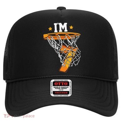 7th Birthday Basketball I'm 7 for 7th Birthday Hat