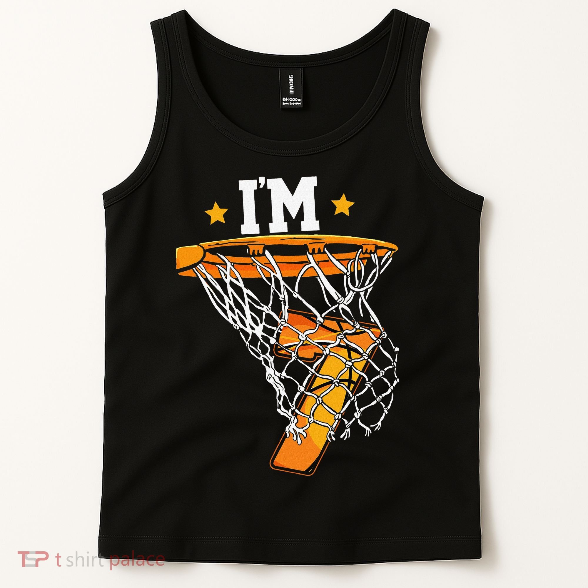 7th Birthday Basketball I'm 7 for 7th Birthday Tank Top