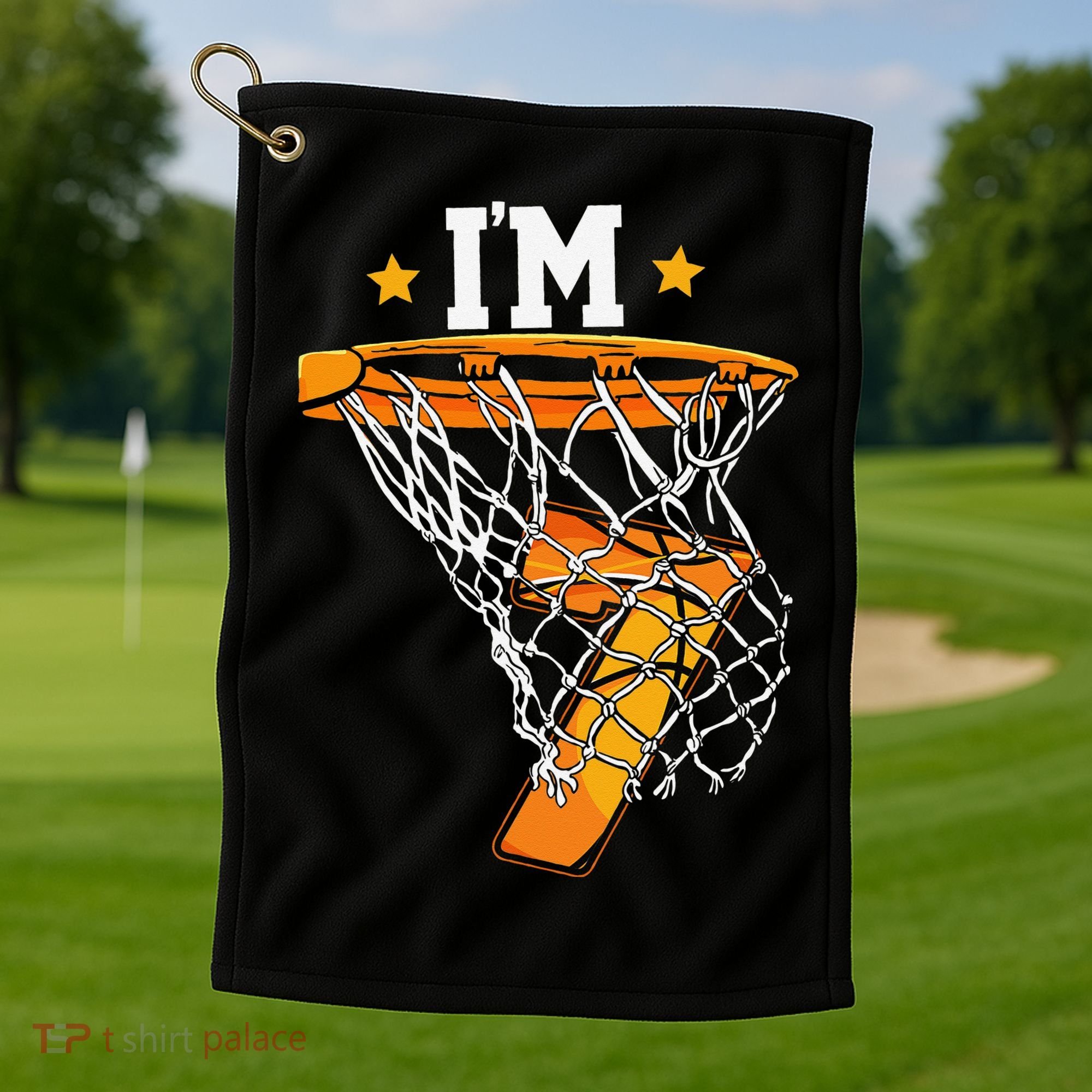 7th Birthday Basketball I'm 7 for 7th Birthday Golf Towel