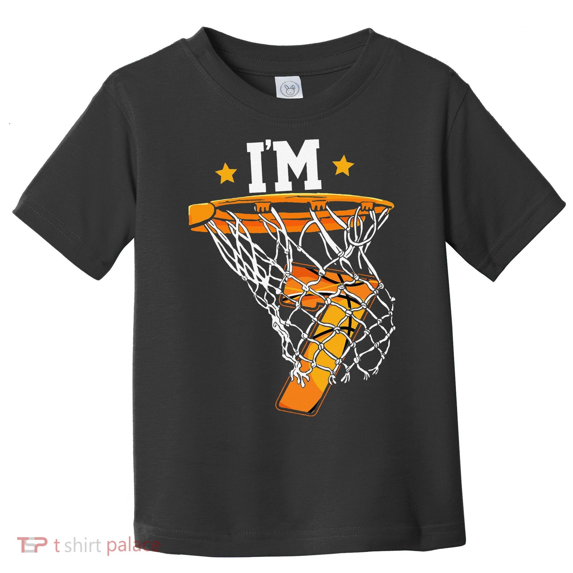 7th Birthday Basketball I'm 7 for 7th Birthday Toddler T-Shirt
