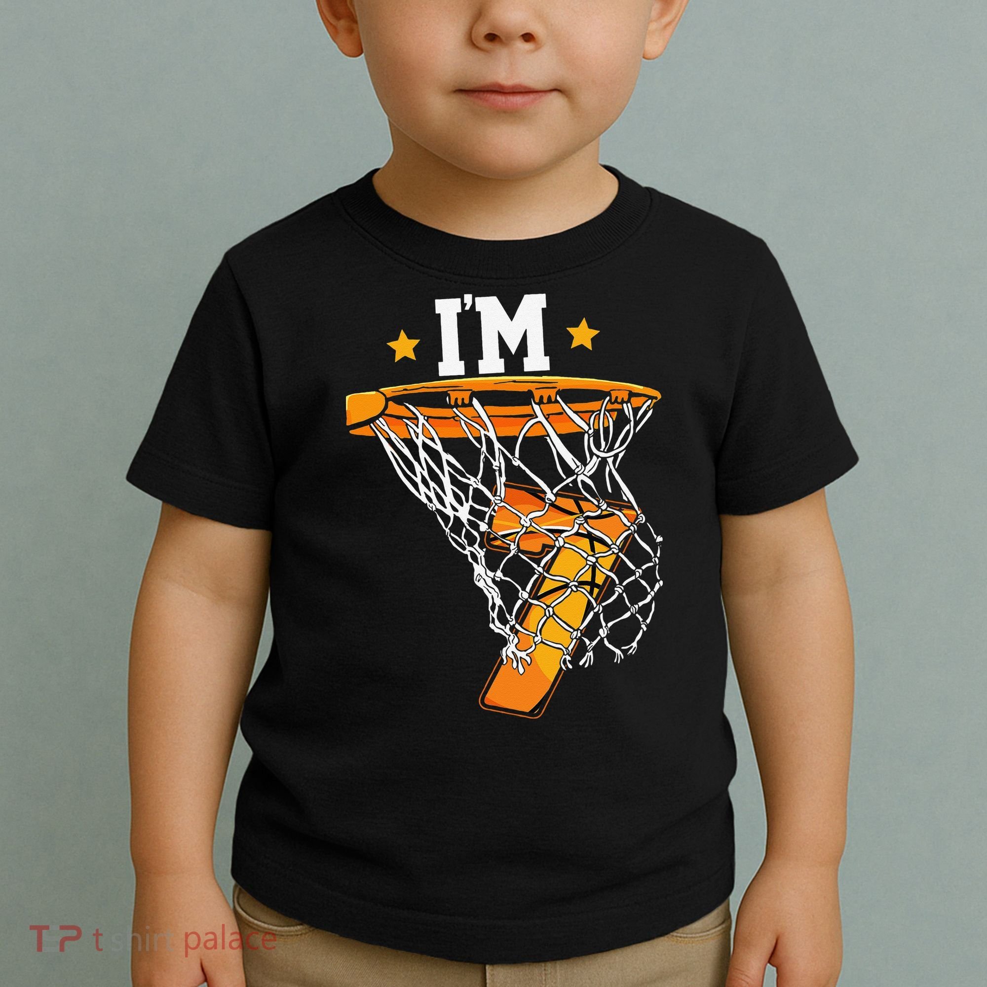 7th Birthday Basketball I'm 7 for 7th Birthday Toddler T-Shirt