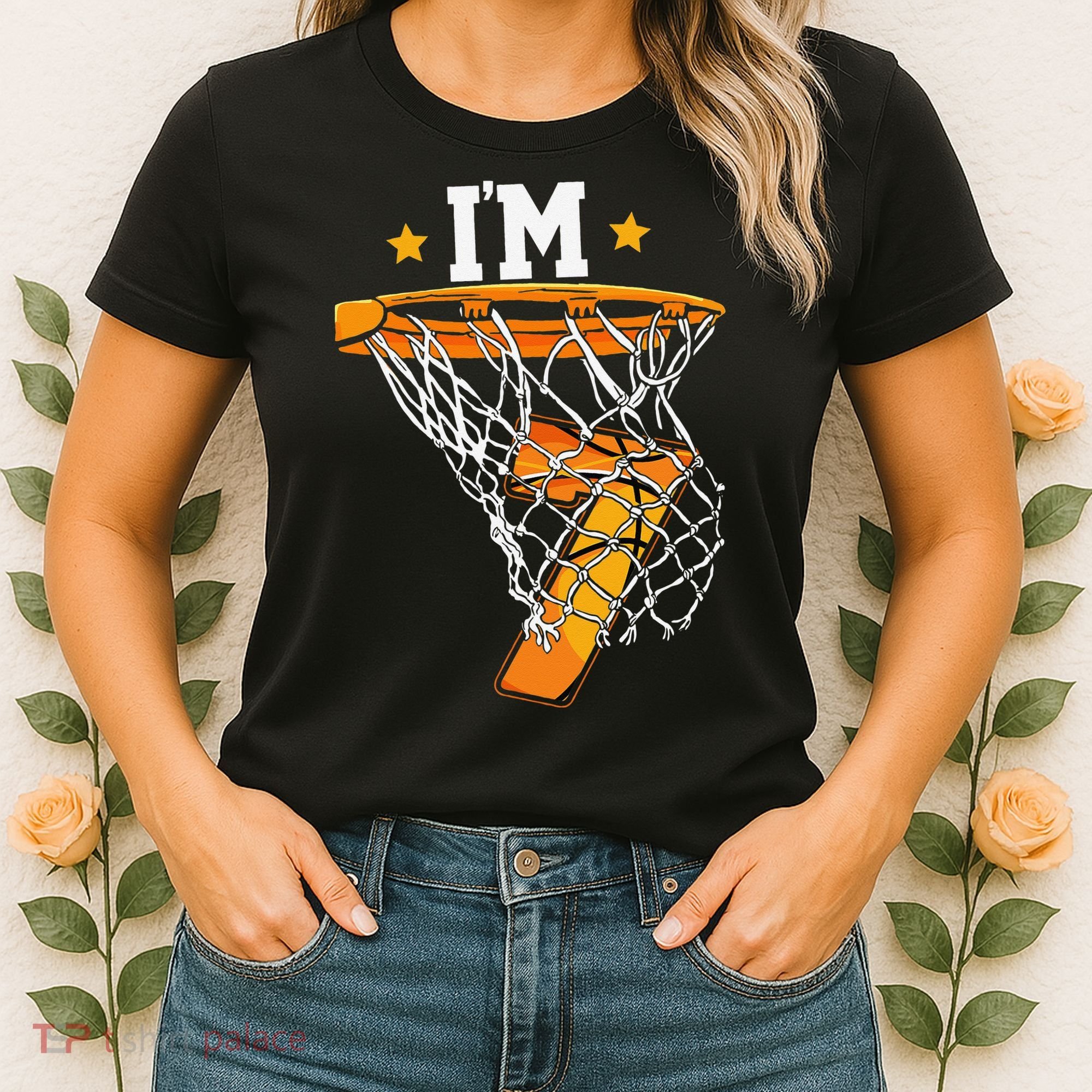 7th Birthday Basketball I'm 7 for 7th Birthday Women's T-Shirt