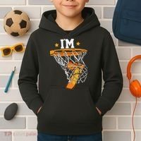 7th Birthday Basketball I'm 7 for 7th Birthday Kids Hoodie thumb 2