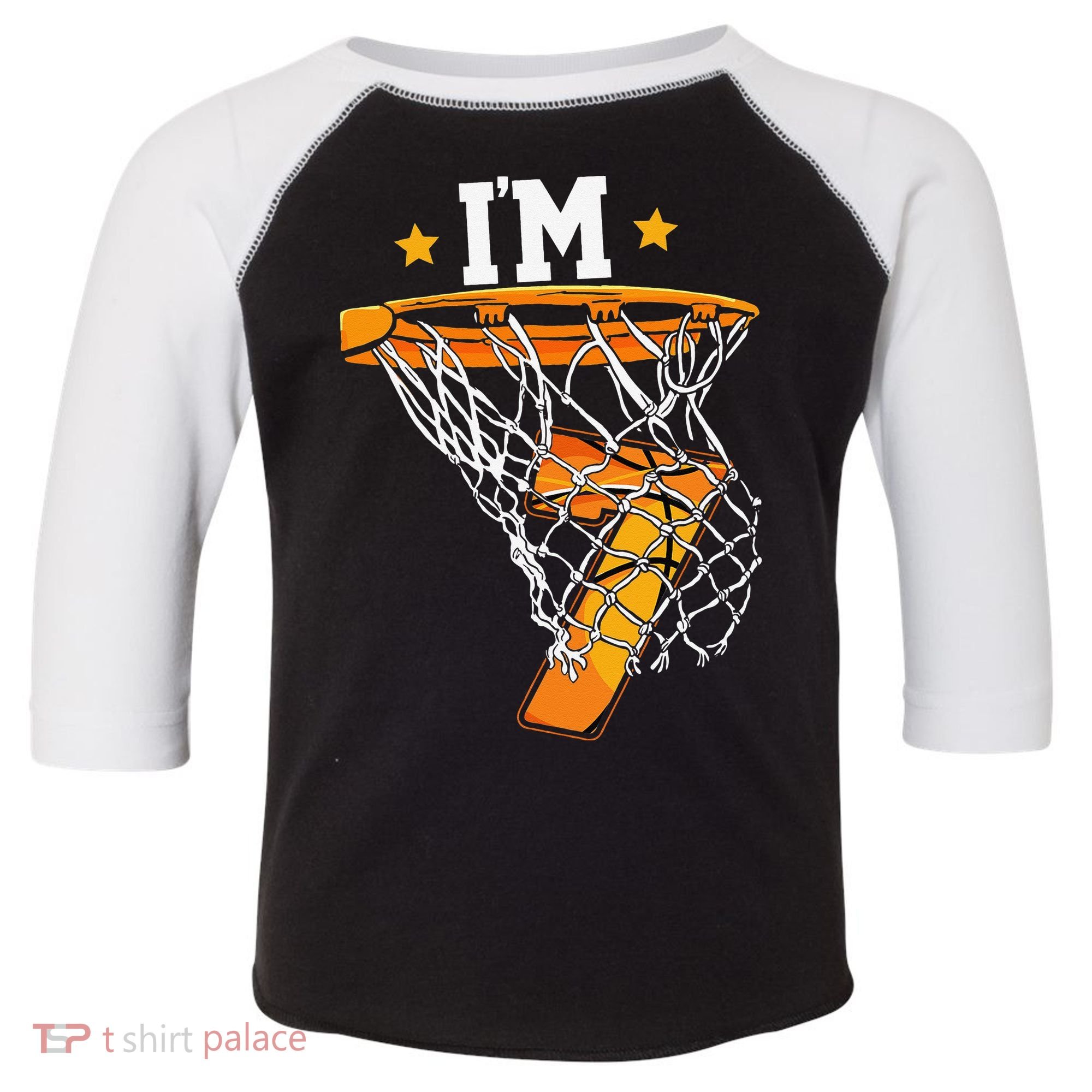 7th Birthday Basketball I'm 7 for 7th Birthday Toddler Fine Jersey T-Shirt