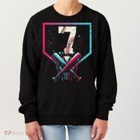 7th Birthday Baseball Home Plate Drip Ice Cream Sprinkle 1 Gift Women's Sweatshirt thumb 0
