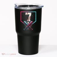 7th Birthday Baseball Home Plate Drip Ice Cream Sprinkle 1 Gift Tumbler thumb 0