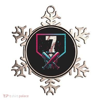 7th Birthday Baseball Home Plate Drip Ice Cream Sprinkle 1 Gift Ornament