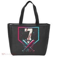 7th Birthday Baseball Home Plate Drip Ice Cream Sprinkle 1 Gift Tote Bag thumb 0