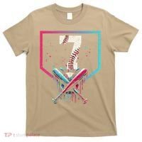 7th Birthday Baseball Home Plate Drip Ice Cream Sprinkle 1 Gift T-Shirt thumb 0
