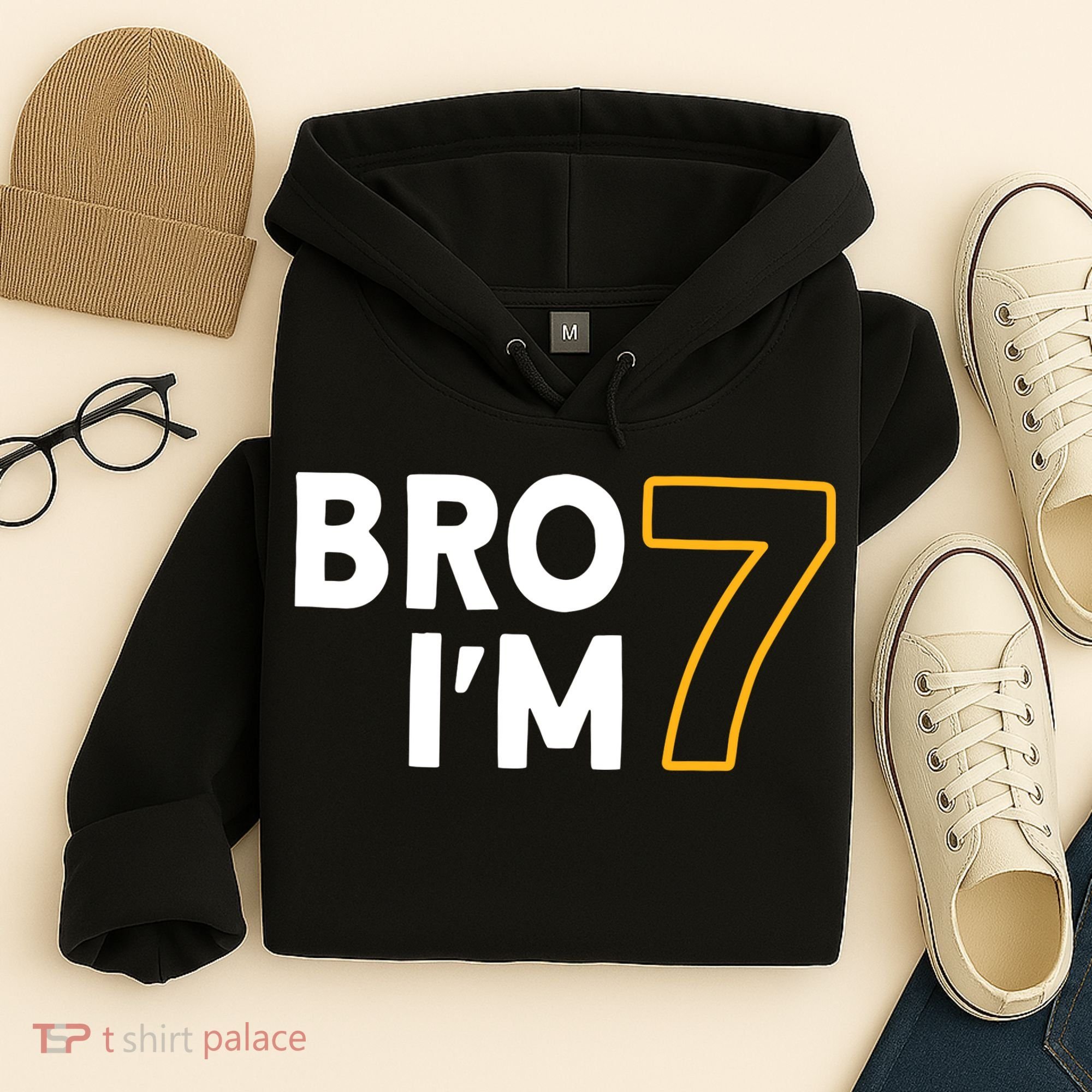 7th Birthday Boy 7th Birthday 7 Years Old Bro Im 7 Hoodie