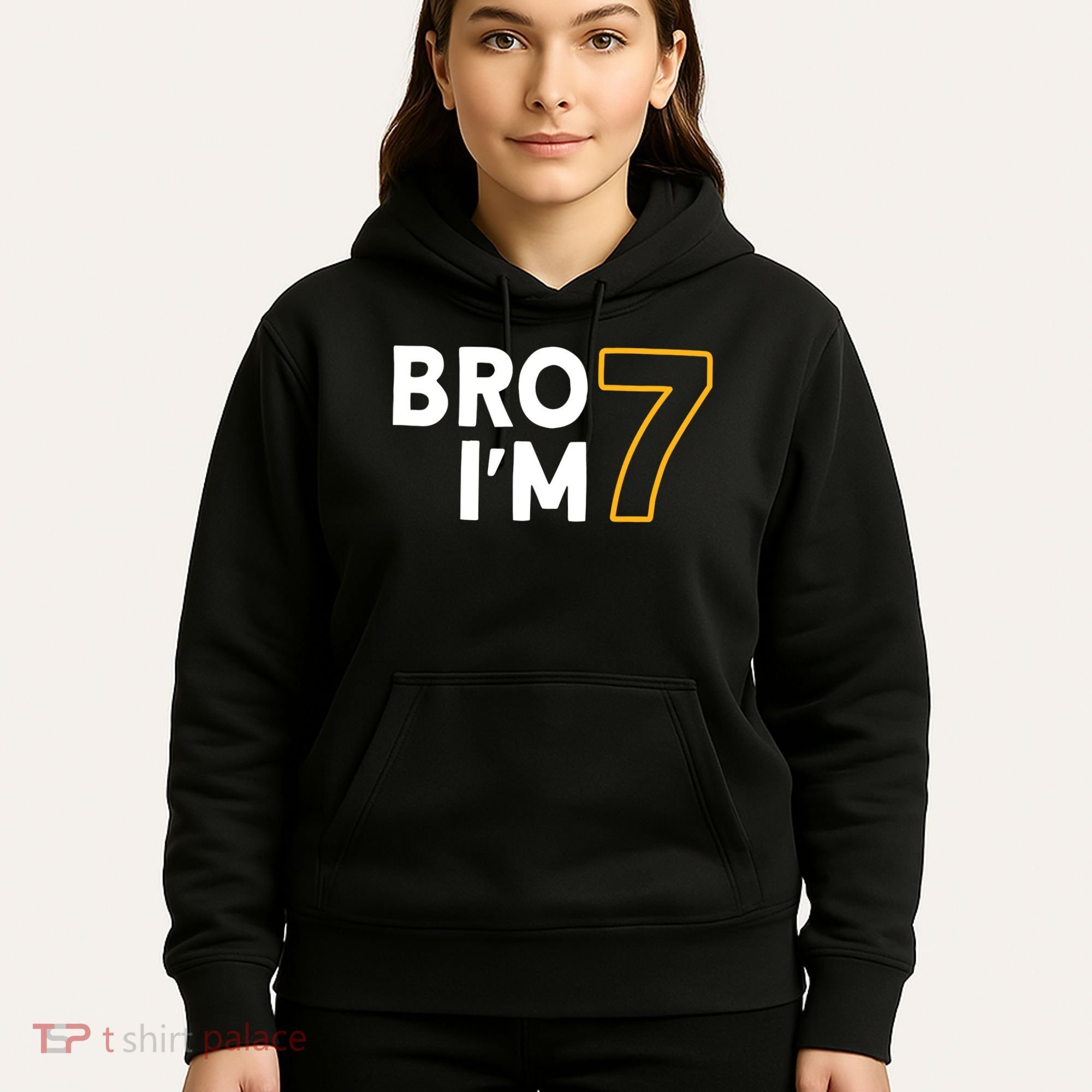 7th Birthday Boy 7th Birthday 7 Years Old Bro Im 7 Hoodie
