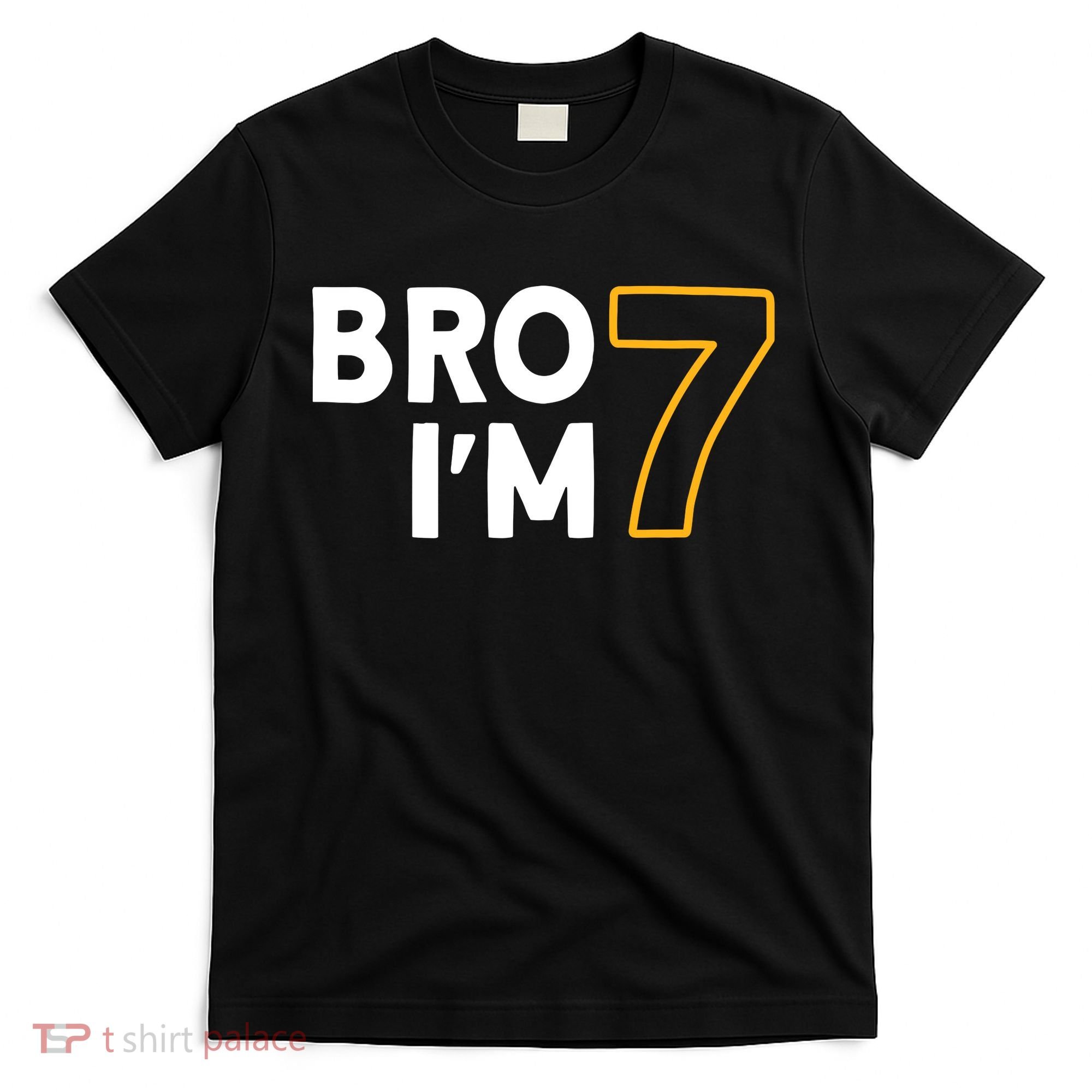 7th Birthday Boy 7th Birthday 7 Years Old Bro Im 7 T-Shirt