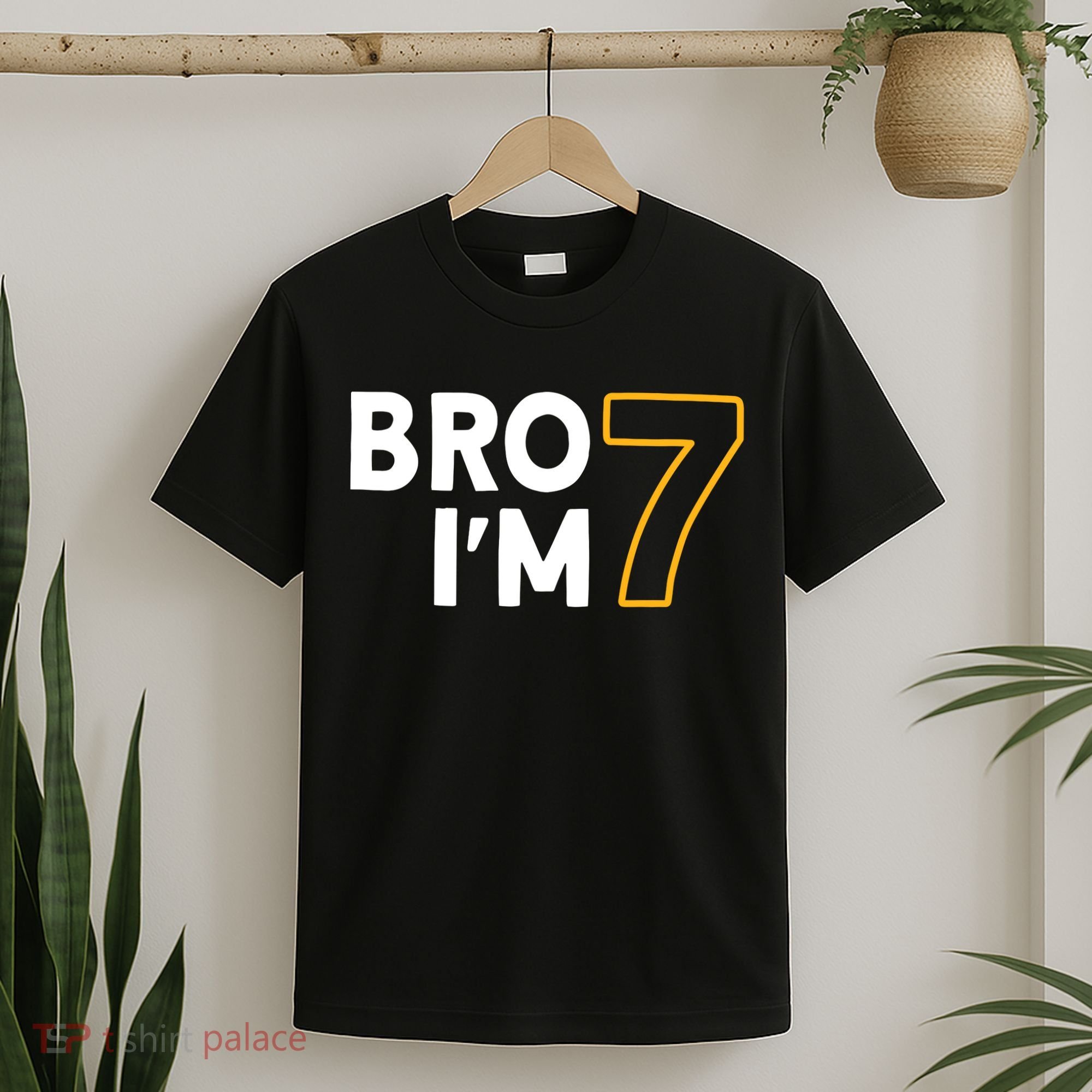 7th Birthday Boy 7th Birthday 7 Years Old Bro Im 7 T-Shirt