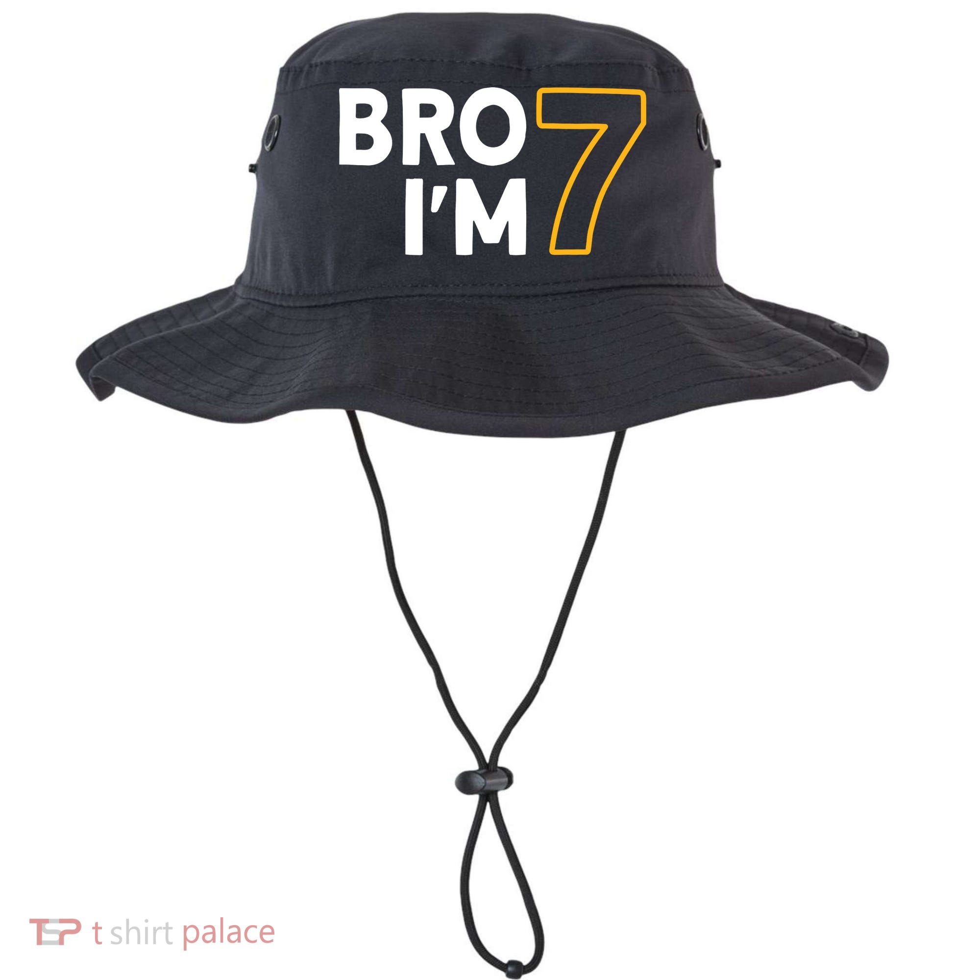 7th Birthday Boy 7th Birthday 7 Years Old Bro Im 7 Bucket Hat