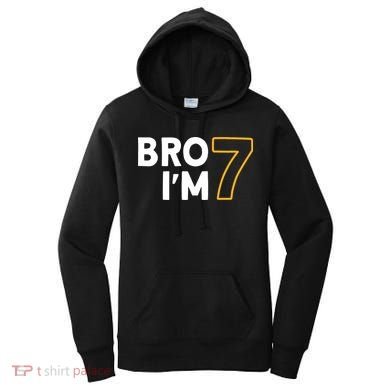 7th Birthday Boy 7th Birthday 7 Years Old Bro Im 7 Women's Hoodie
