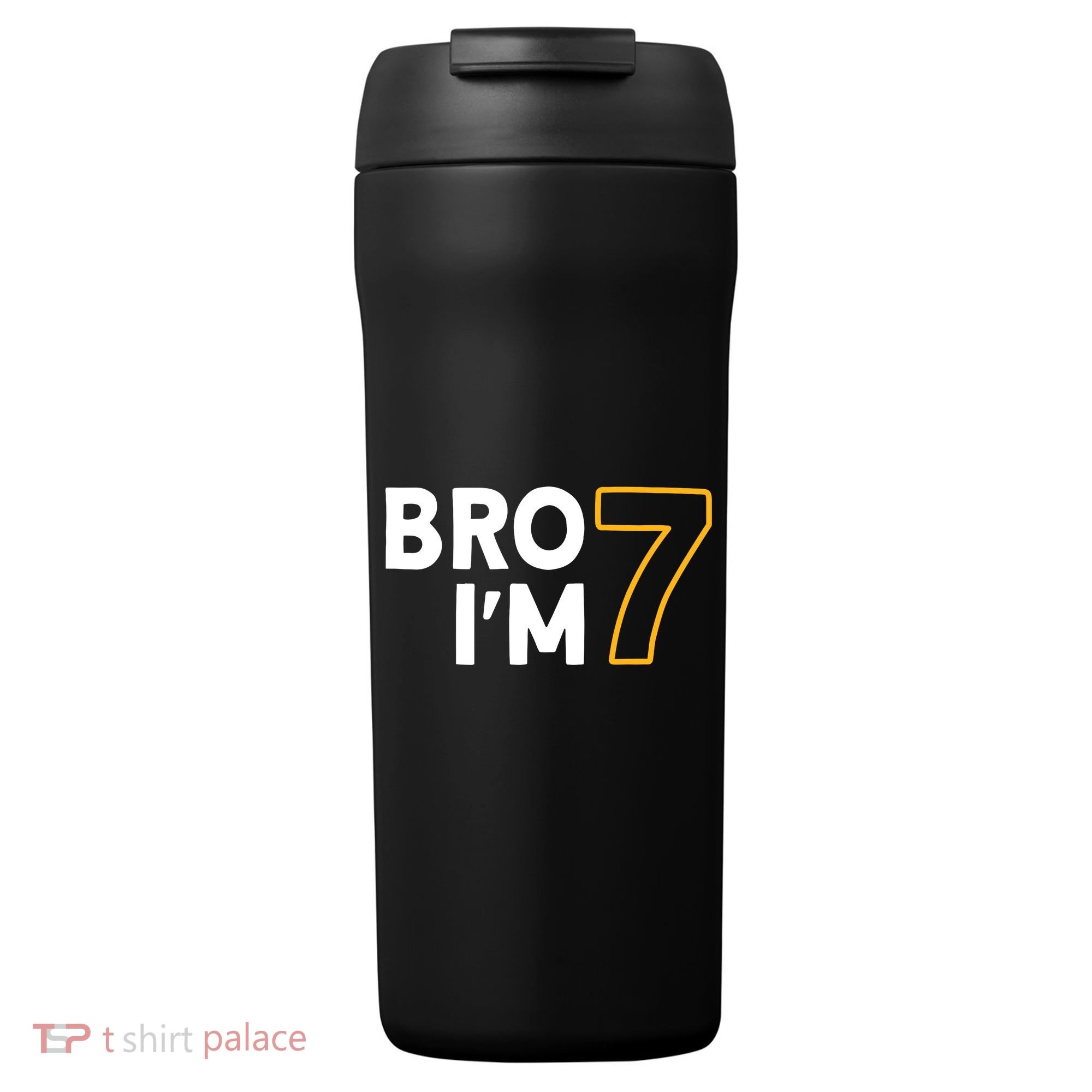 7th Birthday Boy 7th Birthday 7 Years Old Bro Im 7 24oz Duet Stainless Steel Tumbler