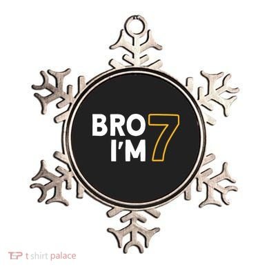 7th Birthday Boy 7th Birthday 7 Years Old Bro Im 7 Ornament
