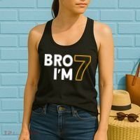 7th Birthday Boy 7th Birthday 7 Years Old Bro Im 7 Women's Tank Top thumb 2