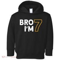 7th Birthday Boy 7th Birthday 7 Years Old Bro Im 7 Toddler Hoodie thumb 0
