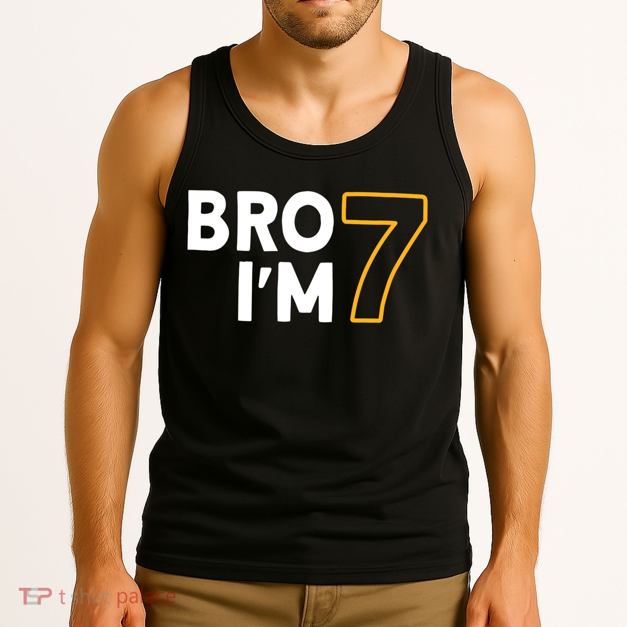 7th Birthday Boy 7th Birthday 7 Years Old Bro Im 7 Tank Top