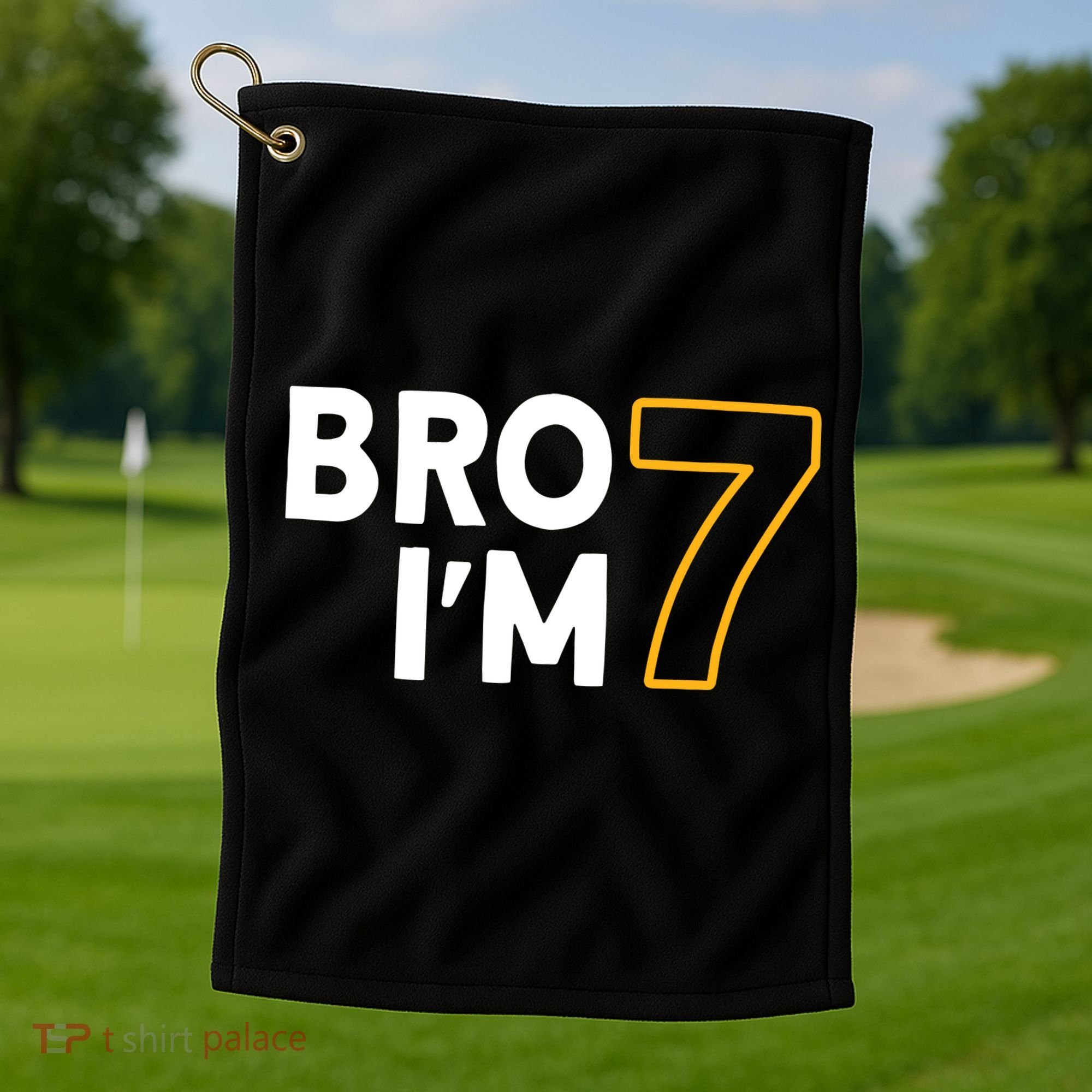 7th Birthday Boy 7th Birthday 7 Years Old Bro Im 7 Golf Towel
