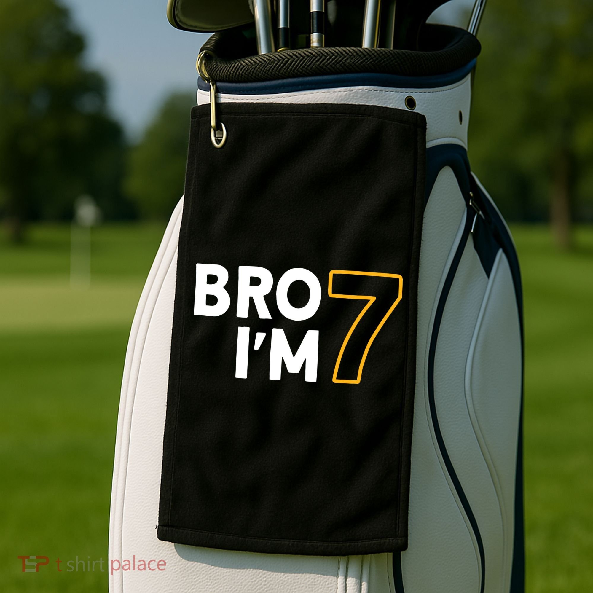 7th Birthday Boy 7th Birthday 7 Years Old Bro Im 7 Golf Towel