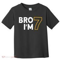 7th Birthday Boy 7th Birthday 7 Years Old Bro Im 7 Toddler T-Shirt thumb 0