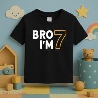 7th Birthday Boy 7th Birthday 7 Years Old Bro Im 7 Toddler T-Shirt thumb 3