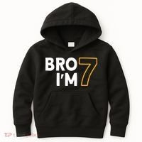 7th Birthday Boy 7th Birthday 7 Years Old Bro Im 7 Kids Hoodie thumb 0