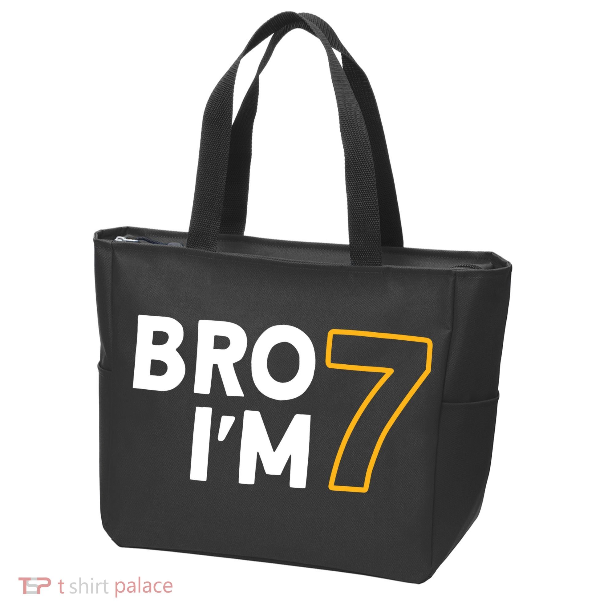 7th Birthday Boy 7th Birthday 7 Years Old Bro Im 7 Tote Bag