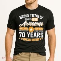 70th Birthday Being Totally Awesome Since 1956 Special Edition  Cooling Performance Crew T-Shirt thumb 2
