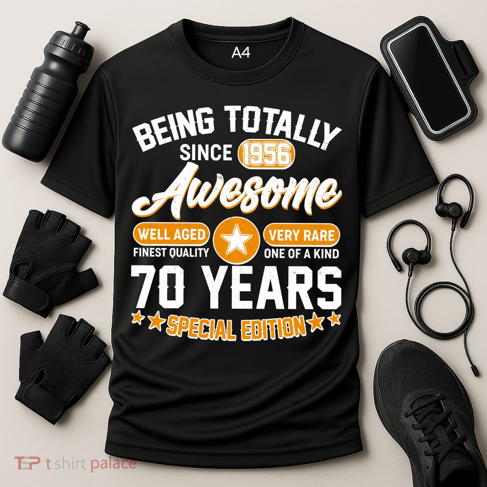 70th Birthday Being Totally Awesome Since 1956 Special Edition  Cooling Performance Crew T-Shirt