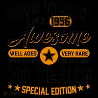 70th Birthday Being Totally Awesome Since 1956 Special Edition  Coffee Mug thumb 5