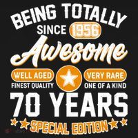 70th Birthday Being Totally Awesome Since 1956 Special Edition  Women's Hoodie thumb 2