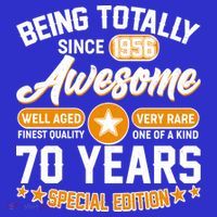 70th Birthday Being Totally Awesome Since 1956 Special Edition  Women's Tank Top thumb 5
