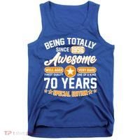 70th Birthday Being Totally Awesome Since 1956 Special Edition  Tank Top thumb 0