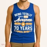 70th Birthday Being Totally Awesome Since 1956 Special Edition  Tank Top thumb 3