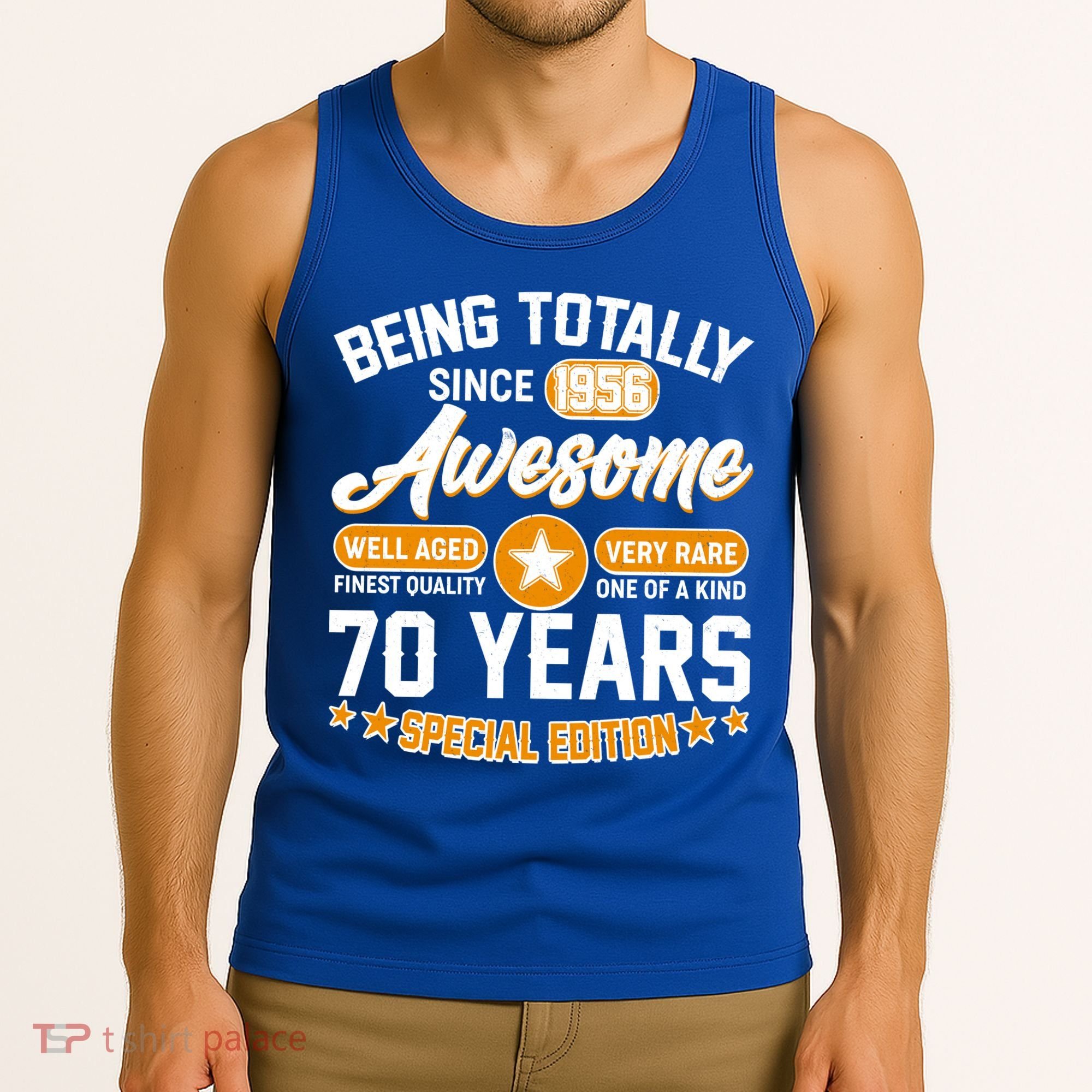 70th Birthday Being Totally Awesome Since 1956 Special Edition  Tank Top
