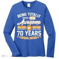 70th Birthday Being Totally Awesome Since 1956 Special Edition  Women's Long Sleeve Shirt thumb 0