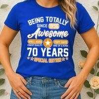 70th Birthday Being Totally Awesome Since 1956 Special Edition  Women's T-Shirt thumb 2