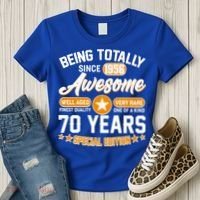 70th Birthday Being Totally Awesome Since 1956 Special Edition  Women's T-Shirt thumb 3