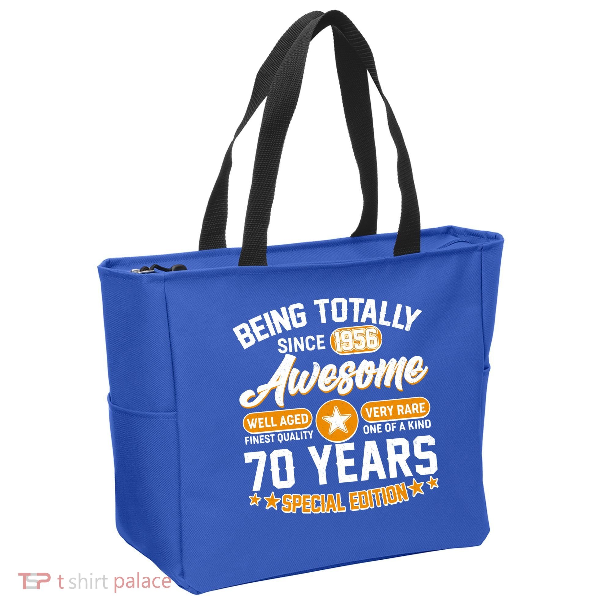 70th Birthday Being Totally Awesome Since 1956 Special Edition  Tote Bag