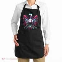 7th Birthday Baseball Home Plate Drip Ice Cream Sprinkle Gift Apron thumb 2
