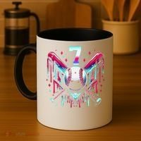 7th Birthday Baseball Home Plate Drip Ice Cream Sprinkle Gift Coffee Mug thumb 4