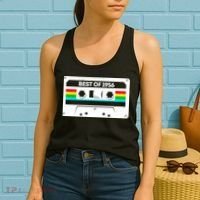 70th Birthday Best Of 1956 Cassette Mix Tape  Women's Tank Top thumb 2