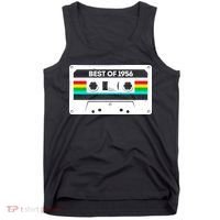 70th Birthday Best Of 1956 Cassette Mix Tape  Tank Top thumb 0