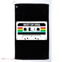70th Birthday Best Of 1956 Cassette Mix Tape  Golf Towel thumb 0